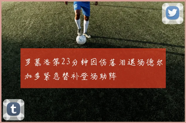 罗慕洛第23分钟因伤落泪退场德尔加多紧急替补登场助阵