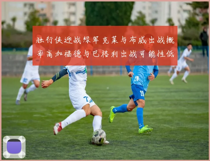 独行侠迎战绿军克莱与布威出战概率高加福德与巴格利出战可能性低